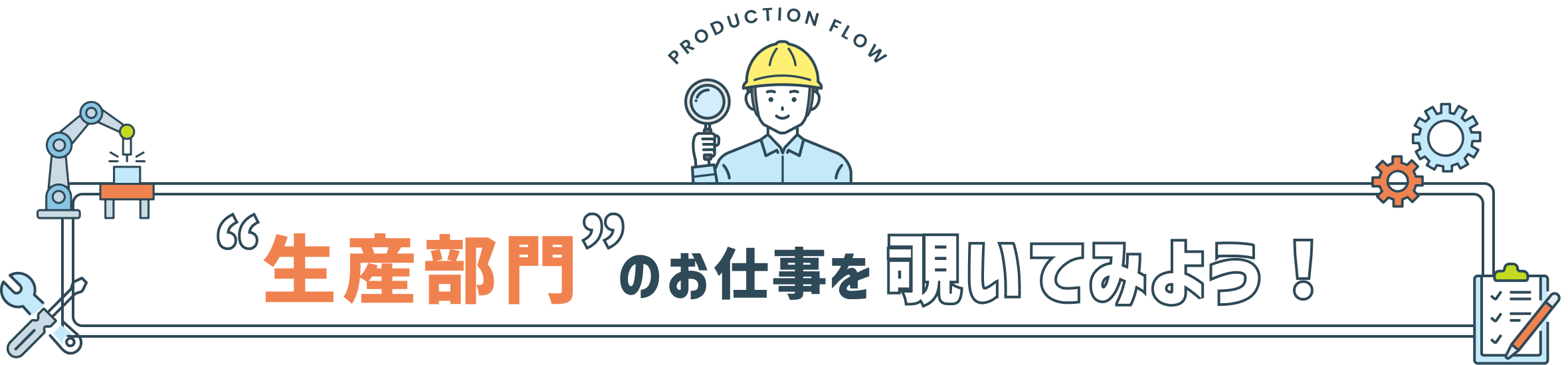生産部門のお仕事を覗いてみよう！