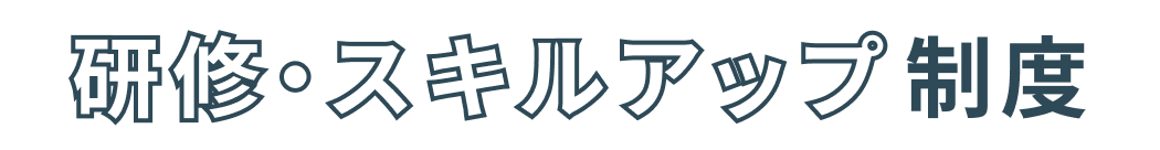 研修・スキルアップ制度